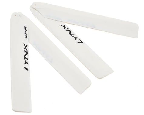 Lynx Heli 120mm "Pro Edition" Plastic Main Blade Set (White) (T-Rex 150)
