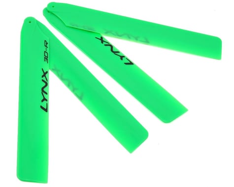 Lynx Heli 125mm "Pro Edition" Plastic Main Blade Set (Green) (T-Rex 150)