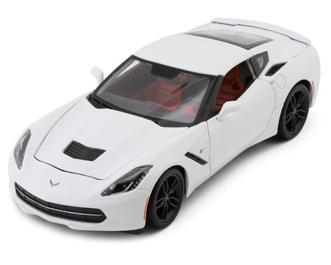 SCRATCH & DENT: Maisto International 1/18 2014 Chevy Corvette Stingray Z51 Diecast Model (White)