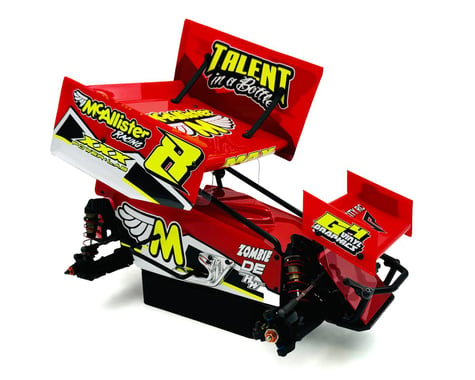 McAllister Racing Velocity VS-A Sprint Car Body w/Flat Top Wing (Clear)