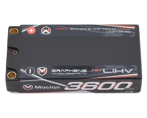 Maclan LCG HV Graphene 2S Shorty 120C Race Formula LiPo Battery (7.6V/3600mAh)