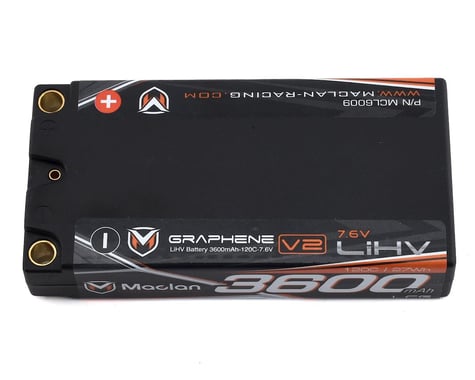 Maclan LCG HV Race Formula Graphene V2 2S Shorty LiPo Battery (7.6V/3600mAh)