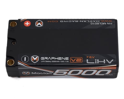 Maclan HV Race Formula Graphene V2 2S Shorty LiPo Battery (7.6V/5000mAh)