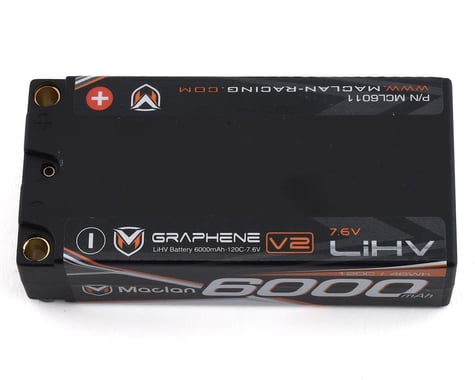 Maclan HV Race Formula Graphene V2 2S Shorty LiPo Battery (7.6V/6000mAh)