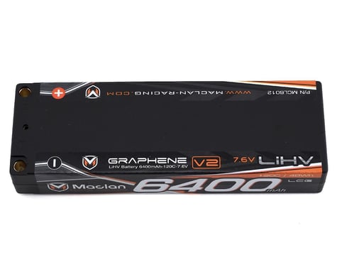 Maclan LCG HV Graphene 2S Race Formula LiPo Battery (7.6V/6400mAh)
