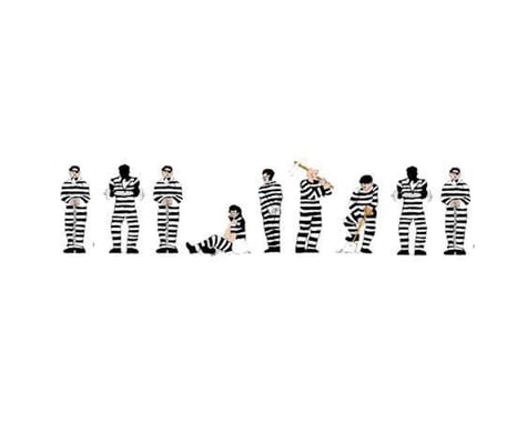 Model Power N Prisoners, Black & White Stripes (9)