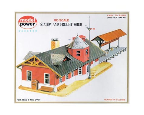 Model Power HO KIT Station & Freight Shed