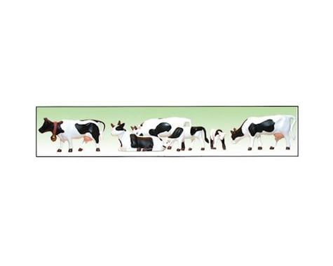 Model Power O Cows & Calves (6) (Black/White)