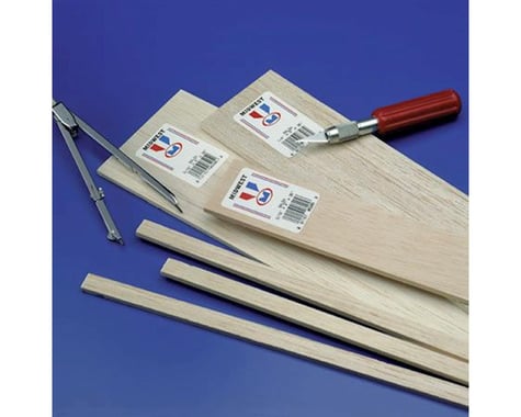 Midwest Balsa Strips 3/8x1/2x36in (10)