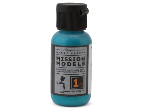 Mission Models Iridescent Turquoise Acrylic Hobby Paint (1oz)