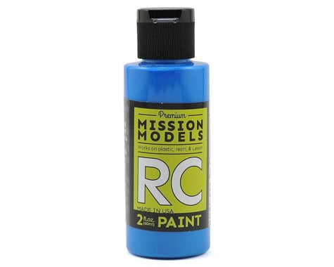 Mission Models Fluorescent Racing Blue Acrylic Lexan Body Paint (2oz)