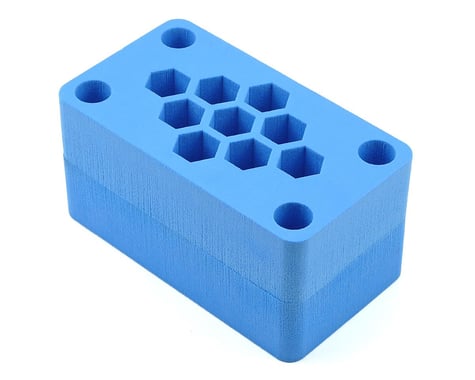 Maxline R/C Products 8x4.5x4" Foam Car Stand (Blue) (1/8 Truggy)