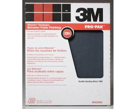 3M Wet Or Dry Sandpaper 9X11 220A (25)