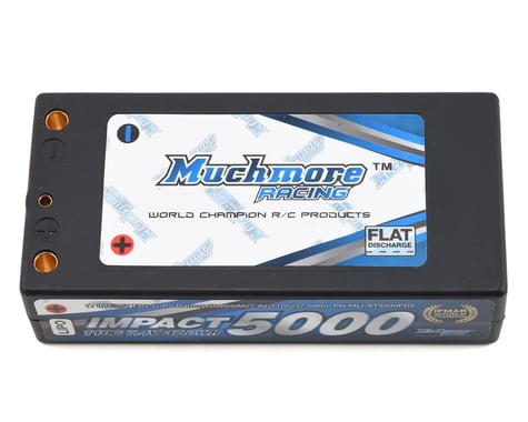 Muchmore Impact 2S FD2 Shorty LiPo Battery Pack w/4mm Bullets (7.4V/5000mAh)