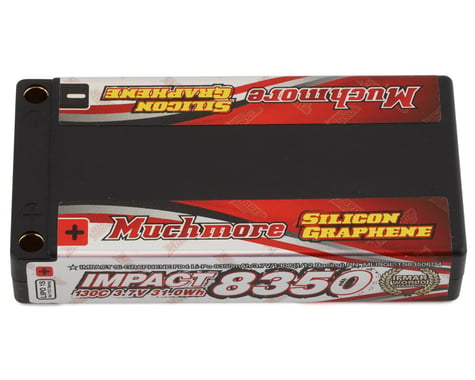 Muchmore Impact FD4 1S 1/12 LiPo Battery Pack 130C (3.7V/8350mAh) w/4mm Bullets
