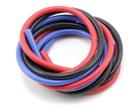 Muchmore 12awg Silver Wire Set (Red/Black/Blue) (180cm)