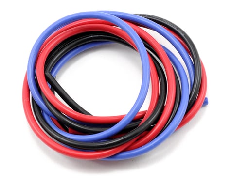 Muchmore 16awg Silver Wire Set (Blue/Black/Red) (180cm)