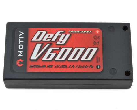 Motiv “DEFY” Series Pro 1S Hard Case LiPo Battery Pack 90C (3.7V/6000mAh)