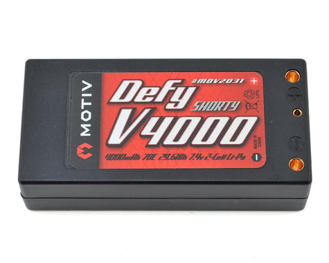 Motiv “DEFY” Series Pro 2S Hard Case LiPo Shorty Battery Pack 70C (7.4V/4000mAh)