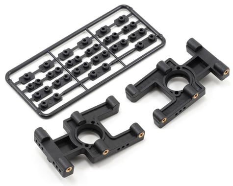 MSHeli Main Bearing Blocks w/Servo Adapters (Plastic Frame)
