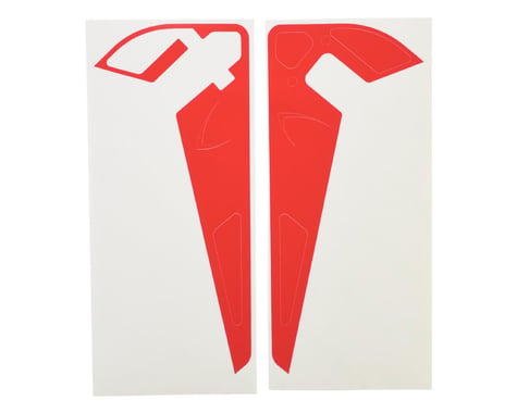 MSHeli Tail Fin Sticker (Red)