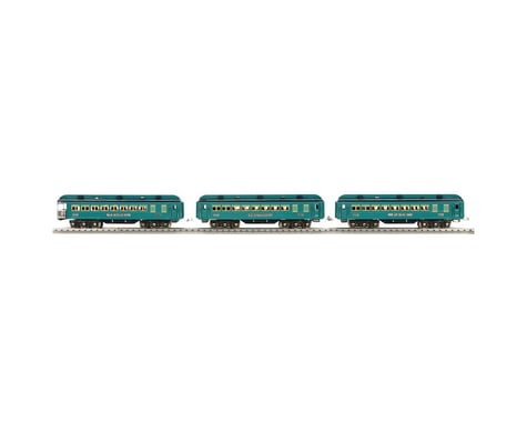 MTH Trains Standard Blue Comet Pass Set, TT Blue/Nickel (3)