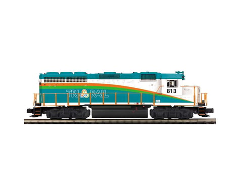 MTH Trains O Hi-Rail GP40 w/PS3, Florida Tri-Rail #813