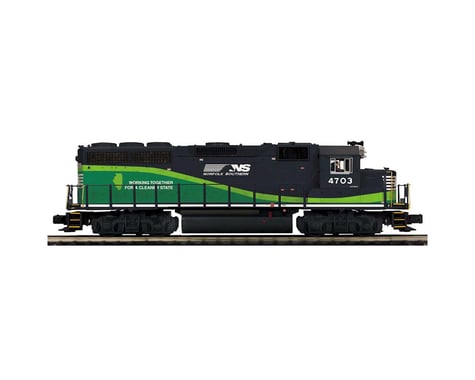 MTH Trains O Hi-Rail GP40 w/PS3, NS #4703