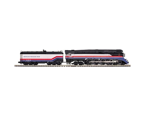 MTH Trains O Hi-Rail 4-8-4 GS-4 w/PS3, American Freedom #4449