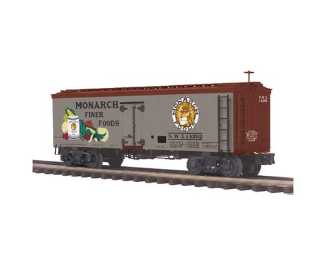MTH Trains O 36' Wood Reefer, Monarch Foods #14292