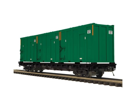 MTH Trains O 60' Flat w/Trash Container,Joseph Transportation