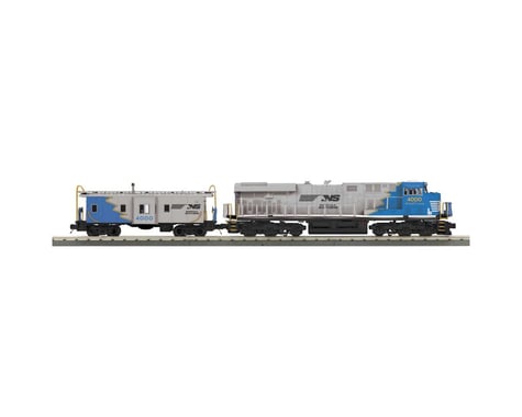 MTH Trains O-27 Imperial ES44AC & Caboose w/PS3, NS/Blue