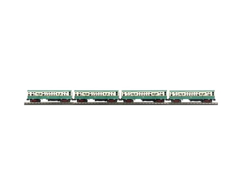 MTH Trains O-27 6000-Series L w/PS3,CTA.Green,Orange,Cream(4)