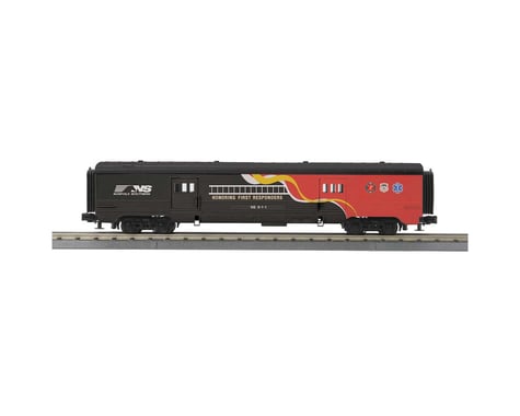 MTH Trains O-27 60' Streamlined Baggage, NS/First Responder
