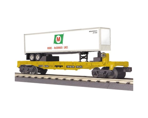 MTH Trains O-27 Flat w/40' Trailer, Moore McCormack Lines