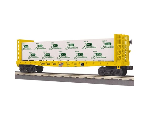 MTH Trains O-27 Bulkhead Flat w/Lumber Load, C&NW