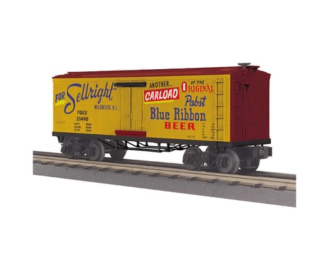 MTH Trains O-27 Old Time Reefer, Pabst Blue Ribbon