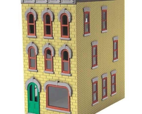 MTH Trains O 3-Story Town House #1 Yellow