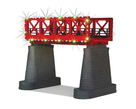 MTH Trains O Bridge Girder w/Operating Christmas Lights