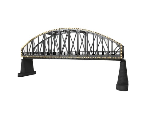 MTH Trains O Steel Arch Bridge w/Operating White Lights