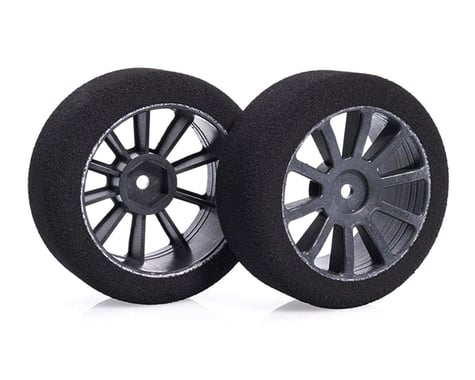 Matrix Tires 26mm 1/10 Foam Front Tires (Air Carbon Rim) (2) (12mm Hex) (32/40 Shore)