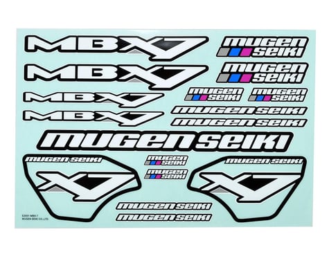 Mugen Seiki MBX7 Decal Sheet