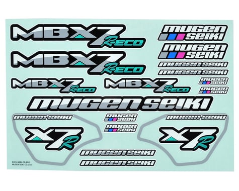 Mugen Seiki MBX7R ECO Decal Sheet