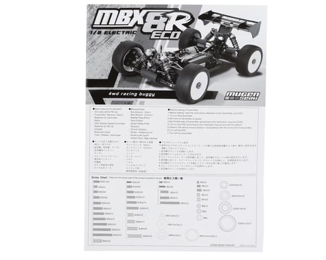 Mugen Seiki MBX8R ECO Instruction Manual