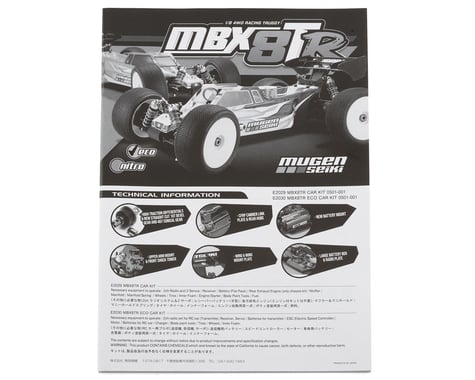 Mugen Seiki MBX8TR ECO 1/8 Electric Truggy Instruction Manual