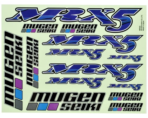 Mugen Seiki MRX5 Decal Sheet