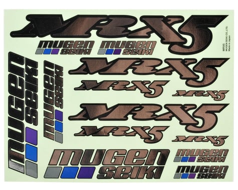 Mugen Seiki MRX5 Metallic Decal Sheet