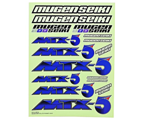 Mugen Seiki Decal Sheet (MTX5)