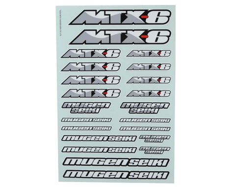 Mugen Seiki MTX6 Decal Sheet