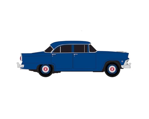 Classic Metal Works HO 1955 Ford Mainline Sedan, Banner Blue